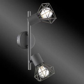 Čierne bodové svietidlo 8x25 cm Ran – Fischer &amp; Honsel