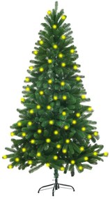 Umelý vianočný stromček s LED 150 cm zelený 3077468