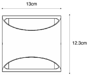 Moderná vonkajšia nástenná lampa biela vrátane LED 2-svetlo IP54 - Mal