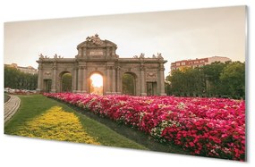 Sklenený obraz Španielsko Dvere Alcala v Madride 125x50 cm
