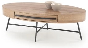 Konferenčný stolík CAROLINA 41x120 cm zlatý dub/čierna