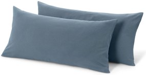 Džersejové obliečky na vankúš, 2 ks, modré