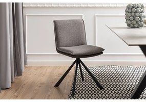 Otočná jídelní židle Flynn šedohnědá