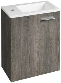 Aqualine Aqualine, ZOJA skrinka s umývadlom 40x22 cm, mali wenge, 51049MW-01