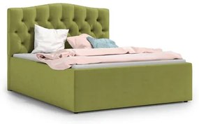Čalúnená posteľ RIVA 160x200 cm Zelená