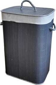 TRENDIE Bambusový kôš na prádlo 72l šedý + DARČEK