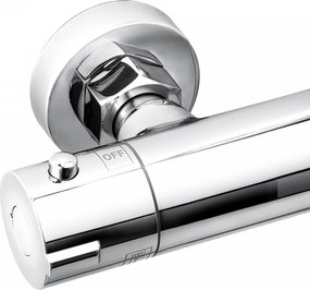 Erga Yoka, sprchový stĺp s termostatom a 3-funkčnou ručnou sprchou, chrómová, ERG-YKA-BP.BERGEN-THERM-30-CHR