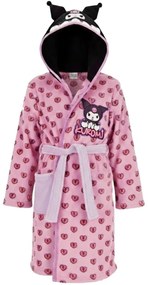 Dievčenský flísový župan Kuromi s kapucňou, 110 / 116