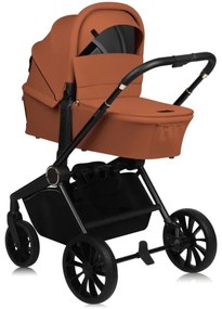 Lionelo - Kombinovaný kočík 3v1 MIKA PLUS Hrdzavo-hnedá