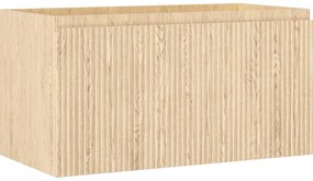 Mexen Rivel, kúpeľňová skrinka 90 cm, 1 zásuvka, drážkovaná, dub, 91A20-09047-1-BF81