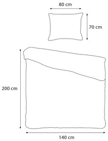 SATÉNOVÉ OBLIEČKY SATINLOVE EXCLUSIVE CIZGILI 140X200 CM, 1KS 70X80 CM TMAVOZELENÉ