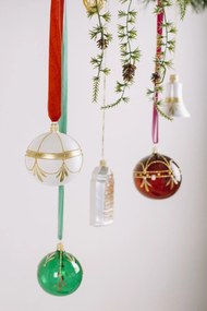 Bella Rose Sklenená vianočná ozdoba Guľa Mat Zlatá 3