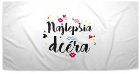Sablio Uterák Najlepšia dcéra - 50x100 cm