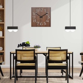 SENTOP | Moderné drevené nástenné hodiny | Minimalistický dizajn do interiéru I SENTOP HDFK033 analógové