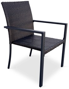 Záhradný jedálenský set Viking XL + 6x ratanová stolička Wicker Pat