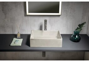 Sapho - Umývadlo na dosku FORMIGO 47,5x36,5 cm betón/matná piesková