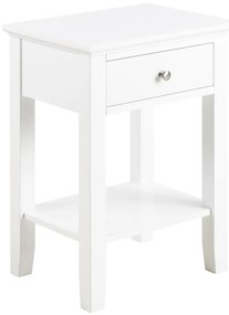 Nočný stolík LARA biela