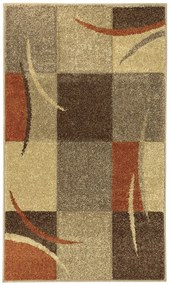 Koberce Breno Kusový koberec PORTLAND 3064/AY3J, hnedá, viacfarebná,67 x 120 cm