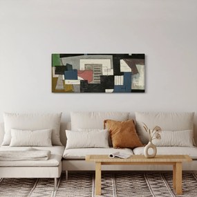 Obraz - Abstrakcia, kubizmus (120x50 cm)