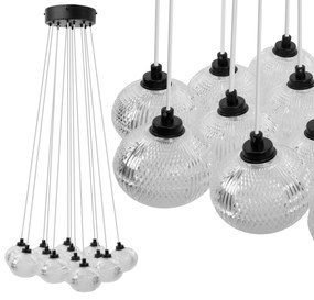 Toolight Toolight, závesné svietidlo 13xG9, MS024-13CP, čierna, OSW-09638