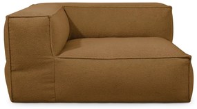 Hnedý sedací vak z textílie buklé Mass Corner 150 Left – SLOWDOWN