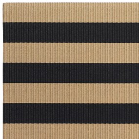 Woodnotes | Koberec Big Stripe - Béžovo-čierna / 80x260 cm