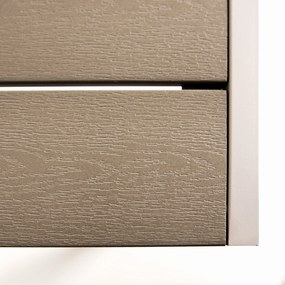 Dekorstudio Záhradný jedálenský stôl z hlinikovou konštrukciou - béžový