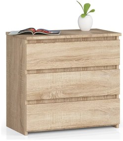 Nočný stolík CL3 3SZ CLP dub sonoma