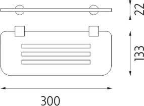 Nimco Polica, 30 cm IXI - NA X330
