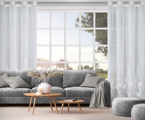 ZÁCLONA NA KRÚŽKOCH EVA MINGE JULIA 140X250 CM VZOROVANÁ