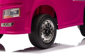 LEAN CARS Elektrické auto na batérie Scania 500R HL698 ružové 4x4