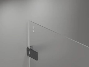 Mexen Lunar-F Duo, sklápací sprchový kút 90 x 70 cm, 8mm číre sklo, profil grafit brúsený, 836-090L-070P-66-00