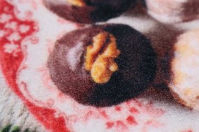 Mercury Flooring, Rohožka vianočná Cukrovia, 40x60, viacfarebná