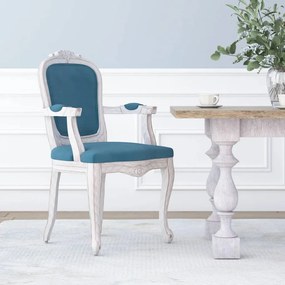 Jedálenská stolička modrá 62x59,5x100,5 cm zamat 344459