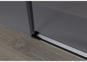 CERANO - Sprchové posuvné dvere Lantono L/P - 8 mm - čierna matná, grafitové sklo - 150x195 cm, CER-CER-8050BD7240