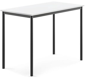 Stôl BORÅS, 1200x700x900 mm, laminát - biela, antracit