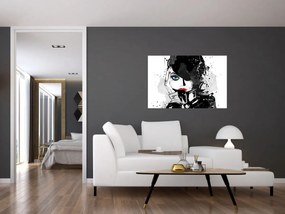 Obraz - Tajomná žena (90x60 cm)