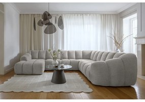 Svetlosivá rohová pohovka (pravý roh/do tvaru "U") Shell – Miuform