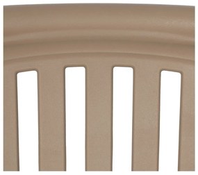 Béžová plastová jedálenská stolička Alia – Ixia