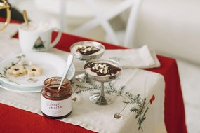 Ib Laursen Bavlnený obrus Dagmar White Border 150 × 250 cm