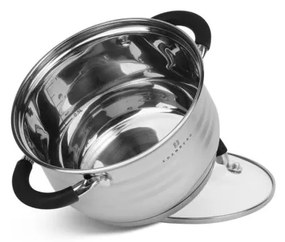 Sada hrncov - strieborná - 12 ks