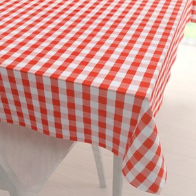 Biante Teflónový obdĺžnikový obrus TF-071 Červeno-biela kocka 140x220 cm