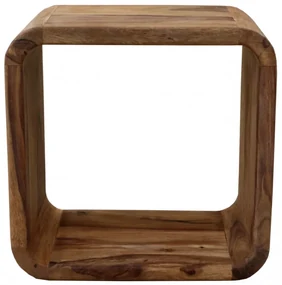 Polica na stenu Tina 35x35x22 indický masív palisander Super natural