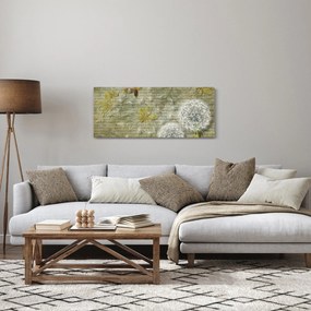 Obraz - Púpavy unášané vetrom (120x50 cm)