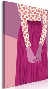 Artgeist Obraz - Strawberry Lady (1 Part) Vertical Veľkosť: 20x30, Verzia: Na talianskom plátne