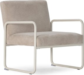 Béžové ženilkové kreslo Vince – MOME