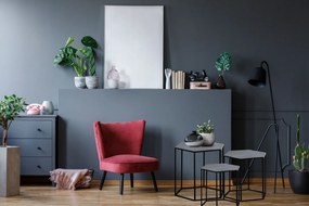 Tutumi - Konferenčný stolík veľkosť M SG1710-07, čierna, KRZ-26673