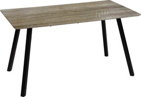 XXXLutz JEDÁLENSKÝ STÔL, čierna, farba duba, 140/80/75 cm Carryhome - Obývacie zostavy - 001125004001