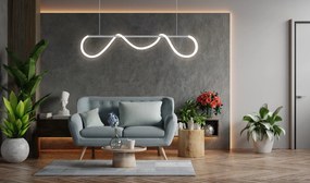 Stropné LED svietidlo CURVE maxi - 60W - chrómové