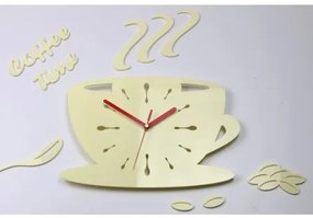Sammer Kuchynské hodiny v tvare šálky v krémovej farbe 341